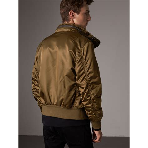 burberry bomber jacket for men|Burberry khaki bomber jacket.